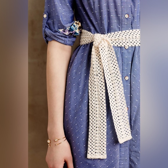 Anthropologie Isabella Sinclair Speckled Tier Shirtdress - Size S - Picture 3 of 3